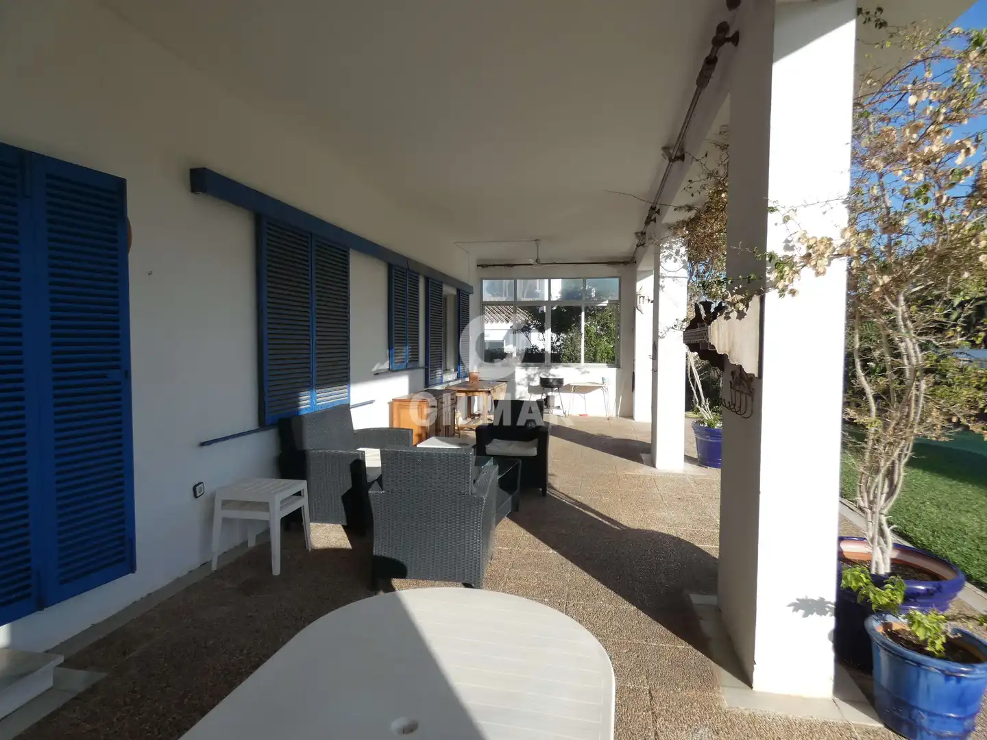 Terrassa de Casa o xalet de lloguer en El Puerto de Santa María amb Calefacció, Jardí privat i Piscina