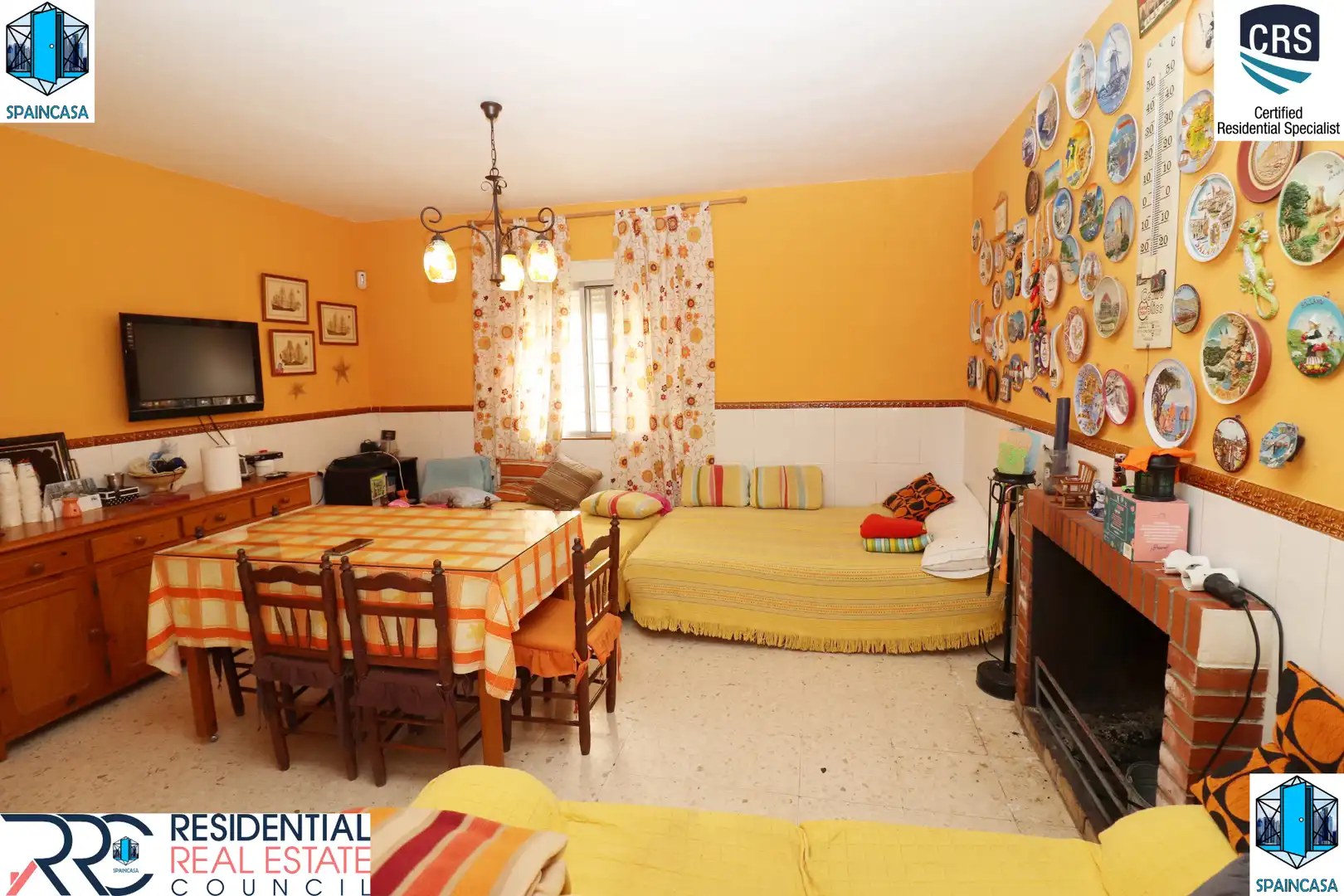 Living room of Houses for sale in Cartaya  with Air Conditioner, Private garden and Terrace