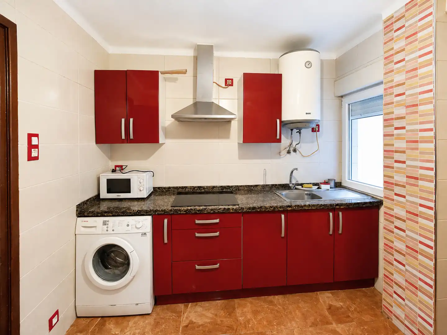 Kitchen of Flat for sale in Avilés  with Heating, Parquet flooring and Washing machine