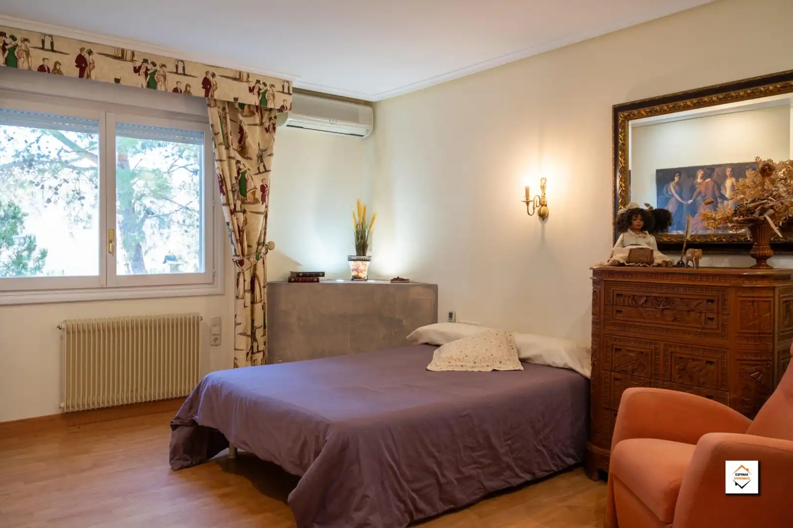 Bedroom of Houses for sale in Zaragoza  with Air Conditioner, Heating and Private garden