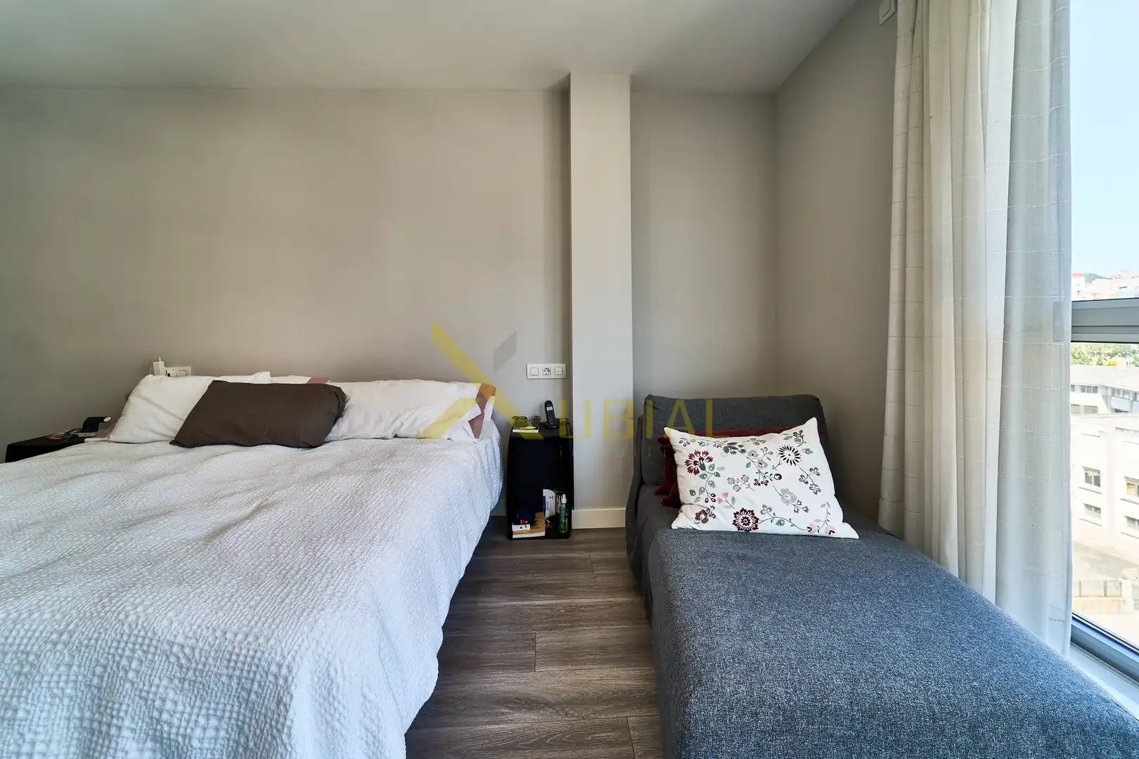 Bedroom of Flat for sale in A Coruña Capital   with Storage room, Furnished and Balcony