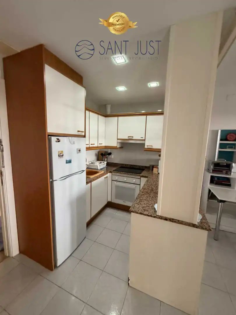Cocina de Piso de alquiler en Salou con Aire acondicionado, Terraza y Amueblado
