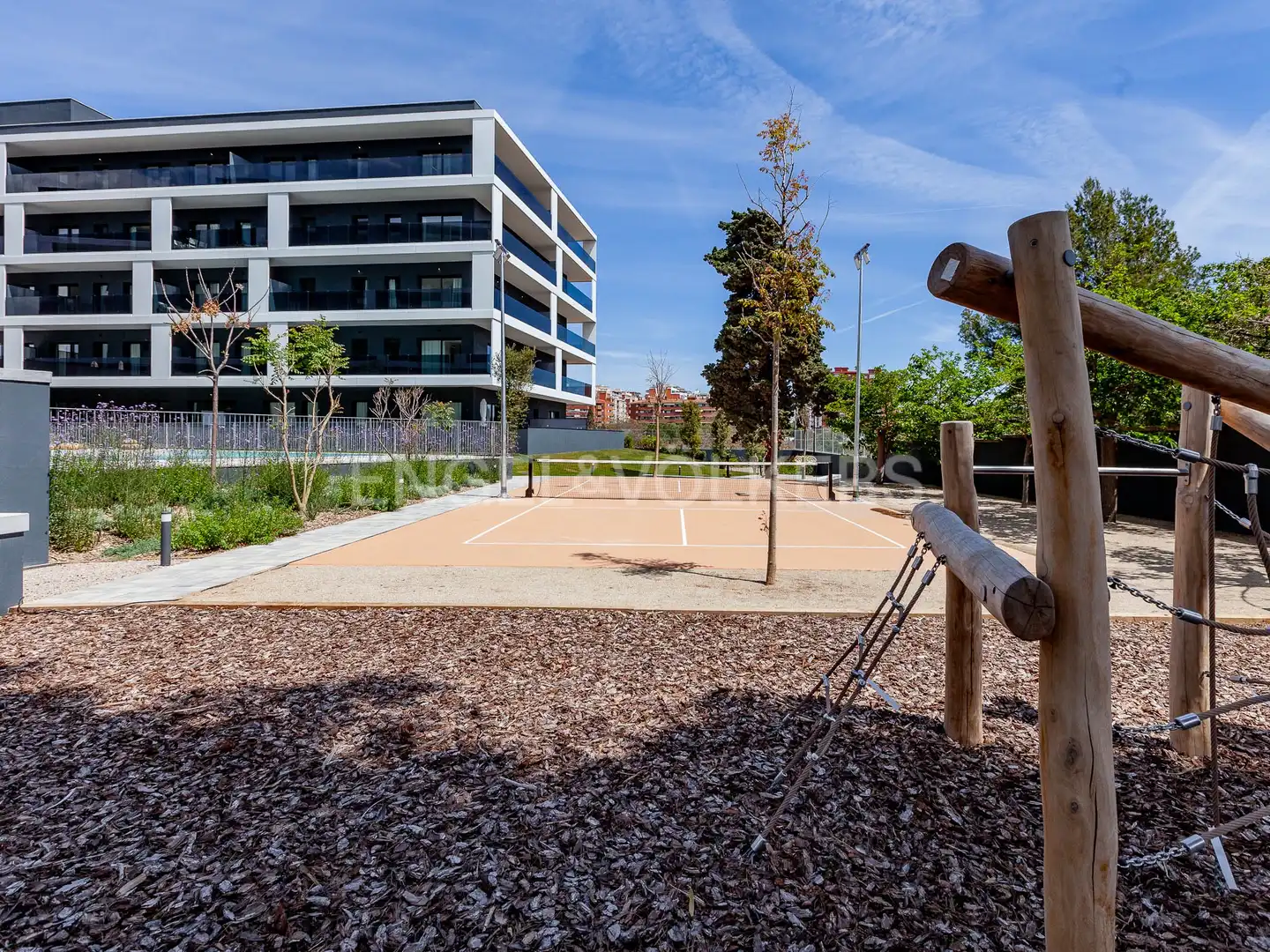 Terraza de Piso de alquiler en Esplugues de Llobregat con Aire acondicionado, Calefacción y Jardín privado