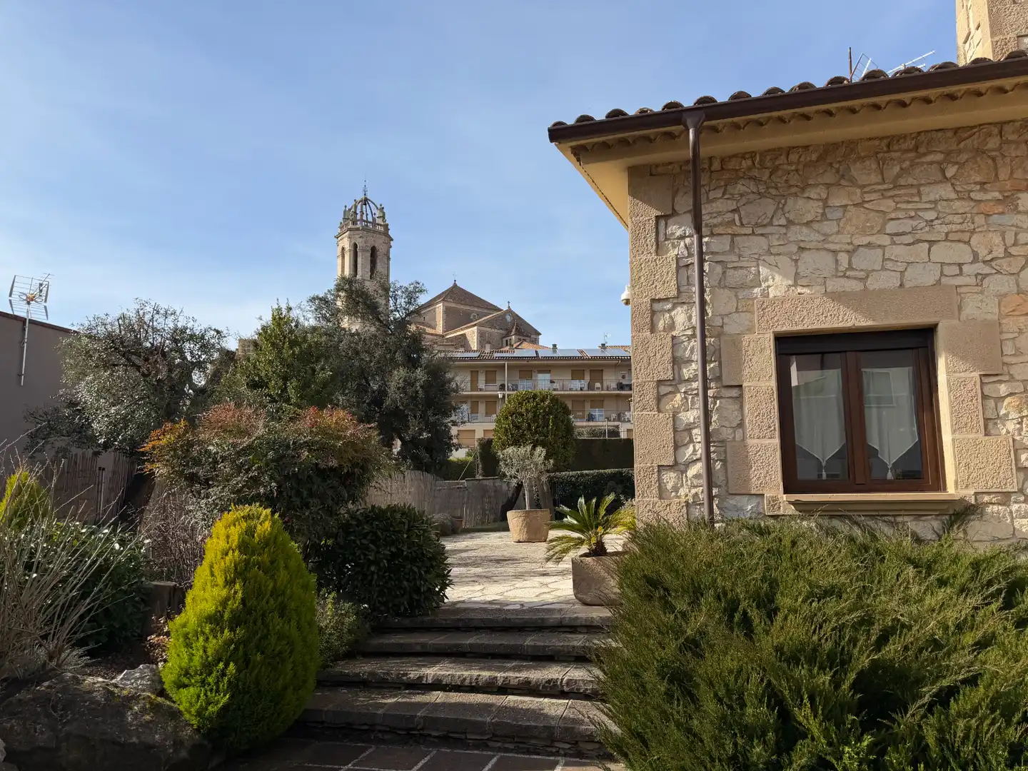 Vista exterior de Finca rústica en venta en Moià con Calefacción, Jardín privado y Parquet