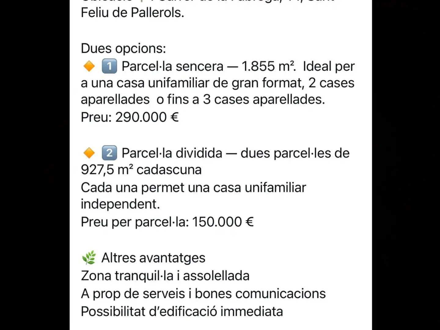 Residential land for sale in Carretera de la Fàbrega 14, imagen 2