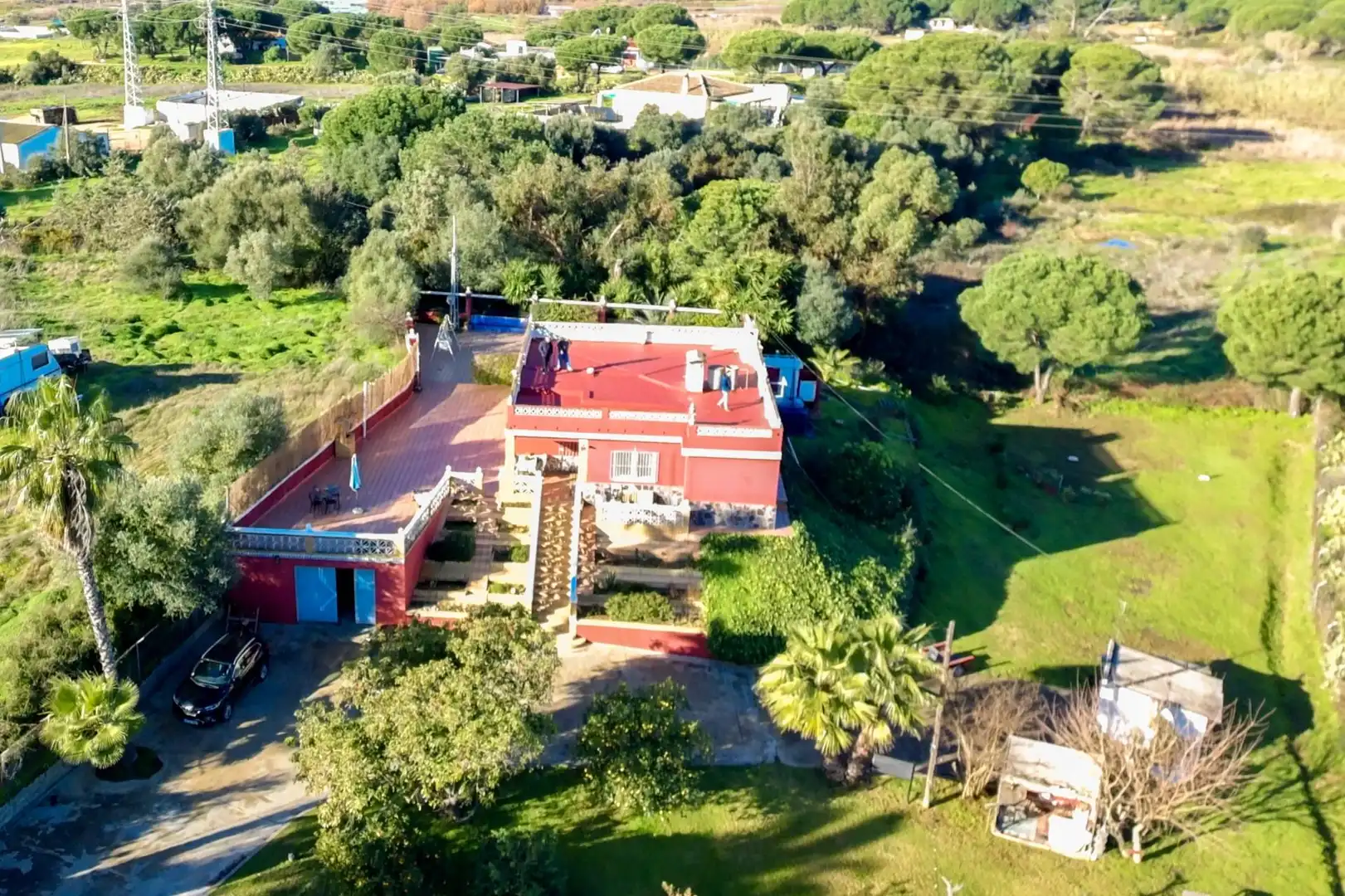 Vista exterior de Finca rústica en venta en Lepe con Calefacción, Jardín privado y Terraza