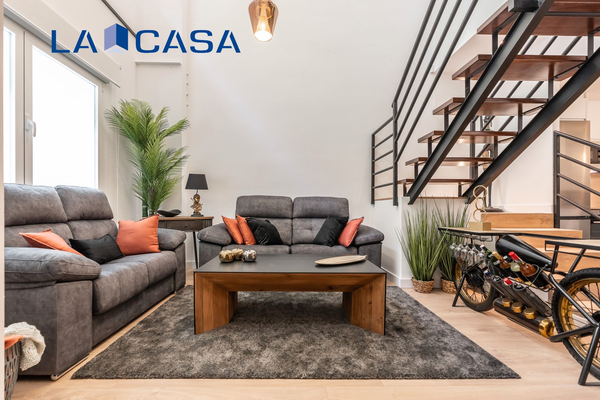 Living room of Duplex for sale in  Madrid Capital  with Heating