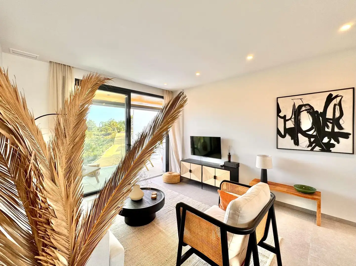 Sala de estar de Apartamento en venta en San Miguel de Salinas con Calefacción, Piscina y Amueblado