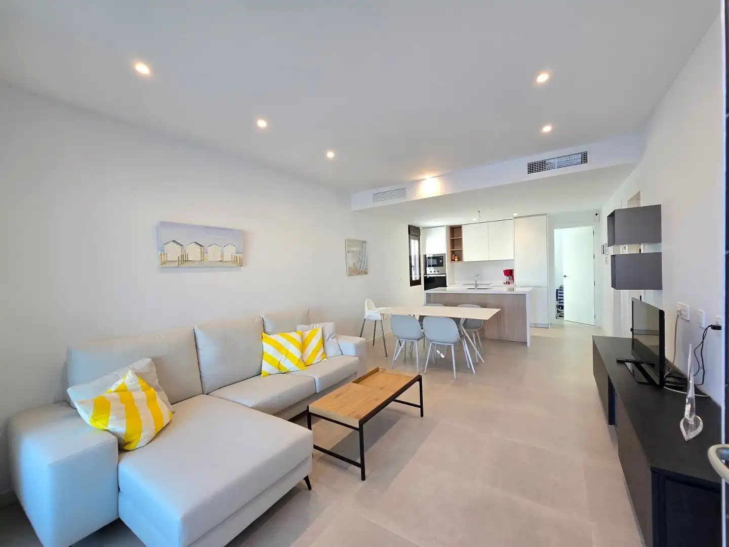 Sala de estar de Casa o chalet en venta en Pilar de la Horadada con Terraza y Piscina