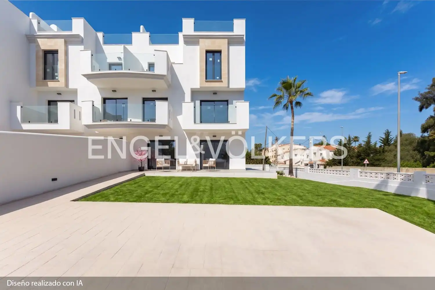 Vista exterior de Piso en venta en Dénia con Aire acondicionado, Calefacción y Jardín privado
