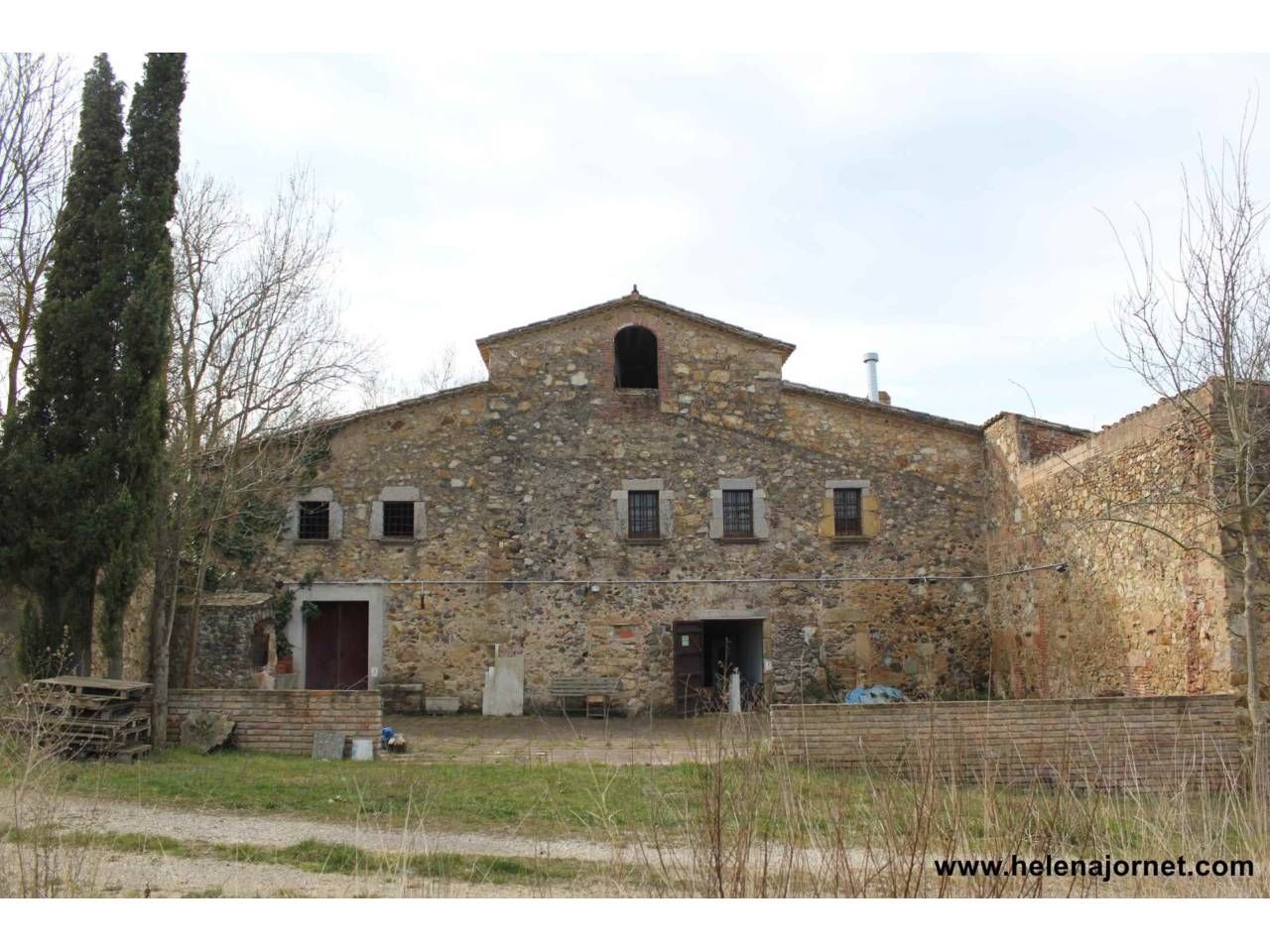Vista exterior de Finca rústica en venta en Llagostera con Calefacción, Jardín privado y Terraza