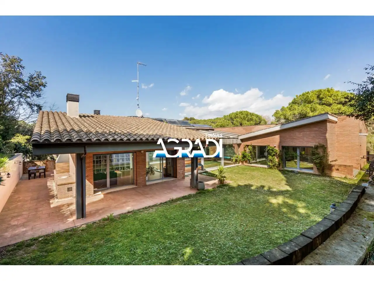 Garden of Houses for sale in Les Franqueses del Vallès  with Air Conditioner, Heating and Private garden