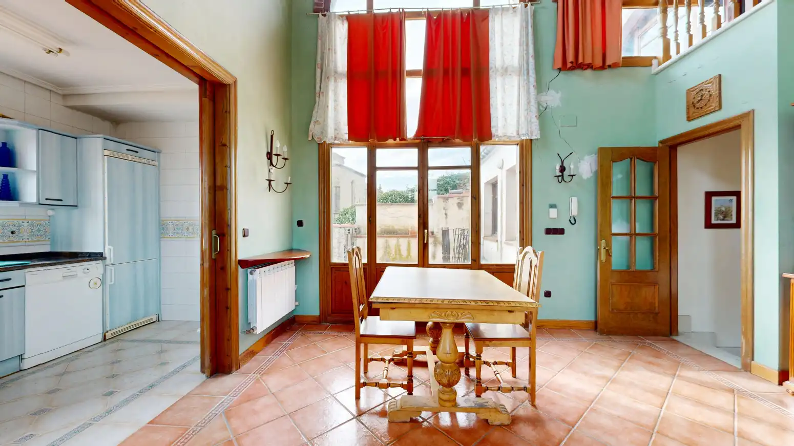 Dining room of Houses for sale in Tafalla  with Heating, Parquet flooring and Terrace