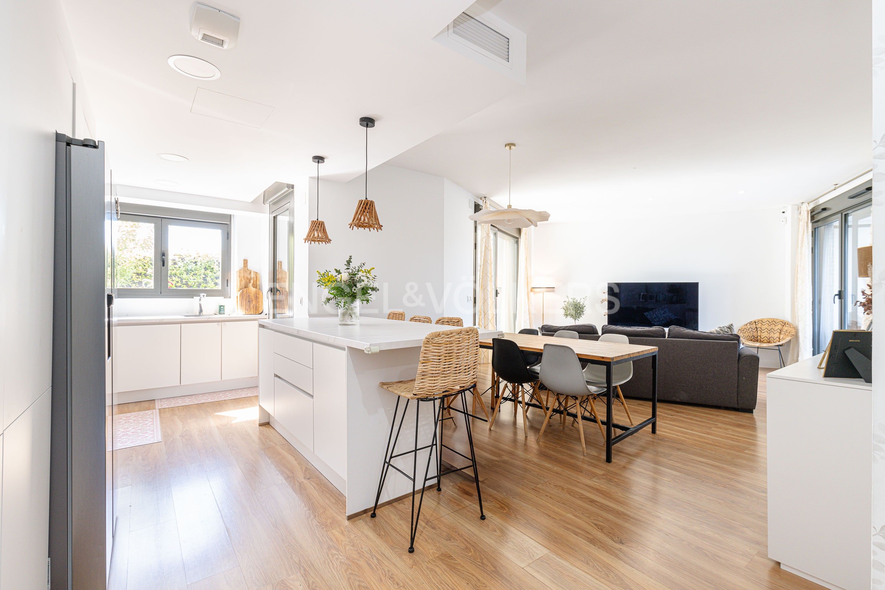 Cuina de Apartament en venda en Boadilla del Monte amb Aire condicionat, Calefacció i Jardí privat