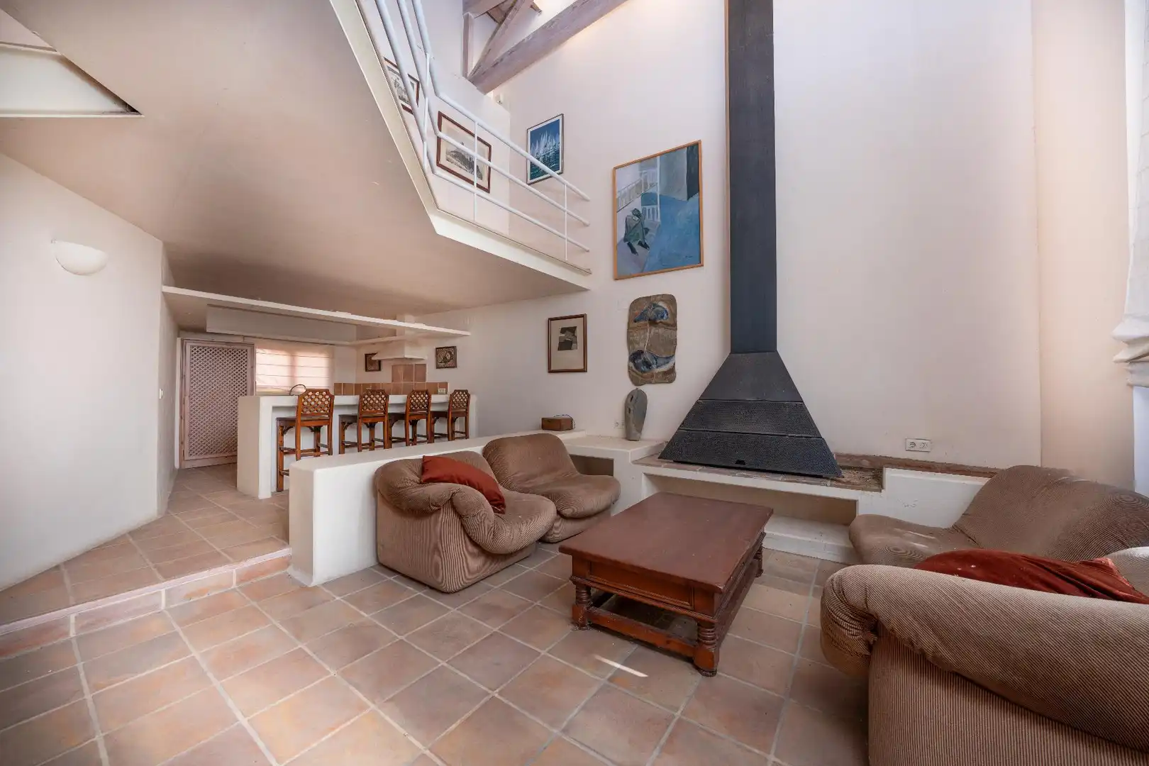 Living room of Houses for sale in Almansa  with Heating, Private garden and Terrace