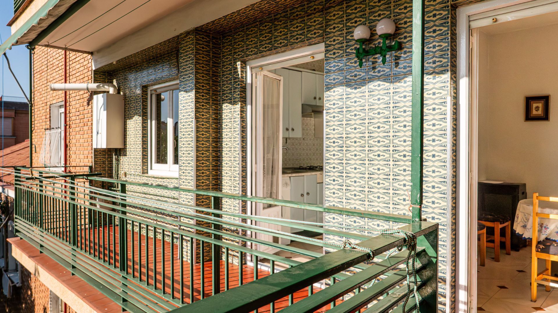 Balcony of Flat for sale in  Madrid Capital  with Heating and Terrace