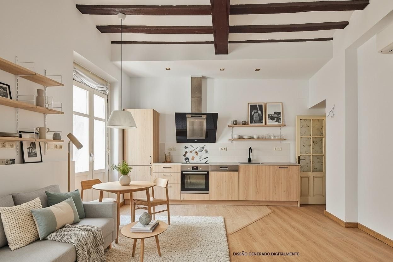 Cocina de Piso en venta en  Cádiz Capital con Aire acondicionado, Trastero y Balcón