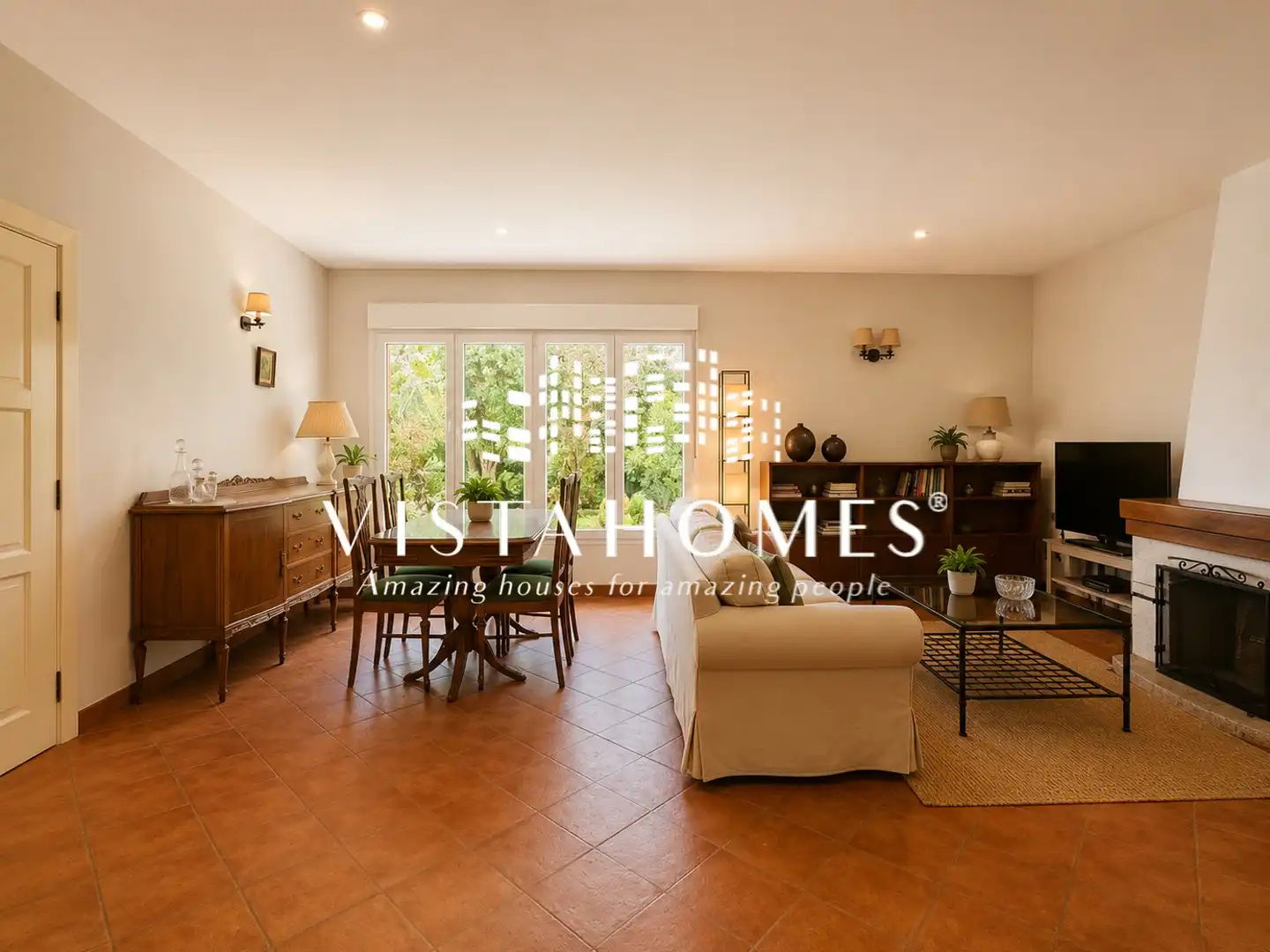Sala de estar de Casa o chalet en venta en San Agustín del Guadalix con Aire acondicionado, Calefacción y Jardín privado