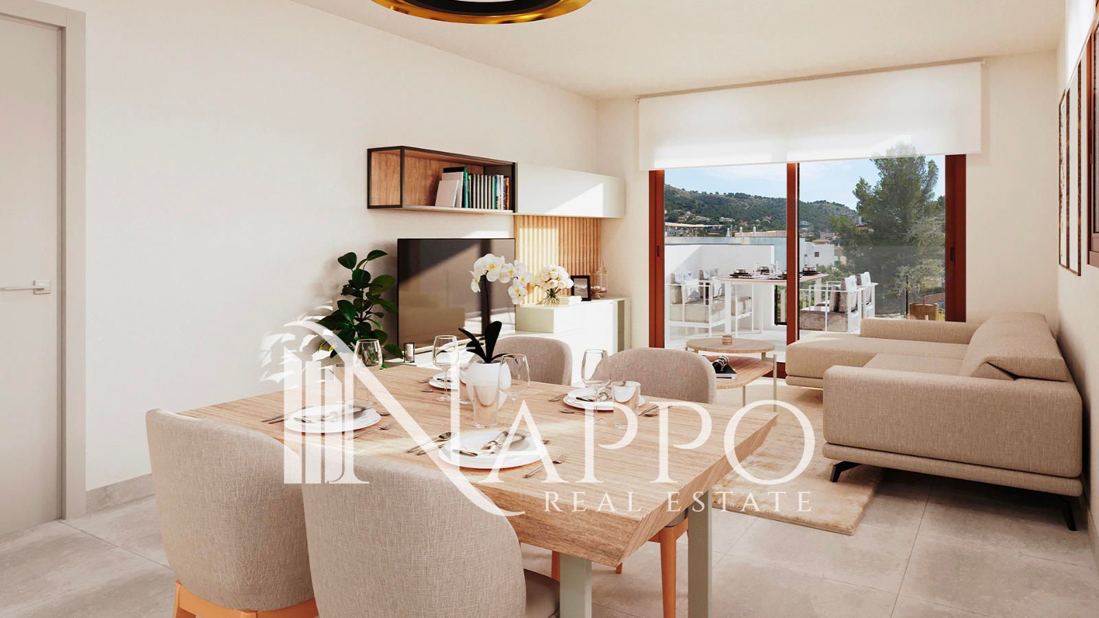 Living room of Flat for sale in Población de Arroyo  with Air Conditioner, Heating and Private garden