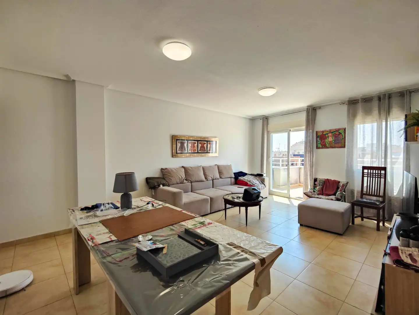 Wohnzimmer von Dachboden zur Miete in Torrevieja mit Terrasse, Möbliert und Ofen