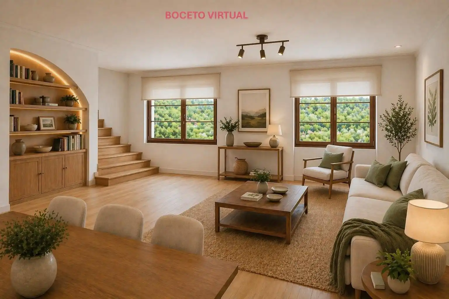 Sala de estar de Casa o chalet en venta en Pozuelo de Alarcón con Calefacción