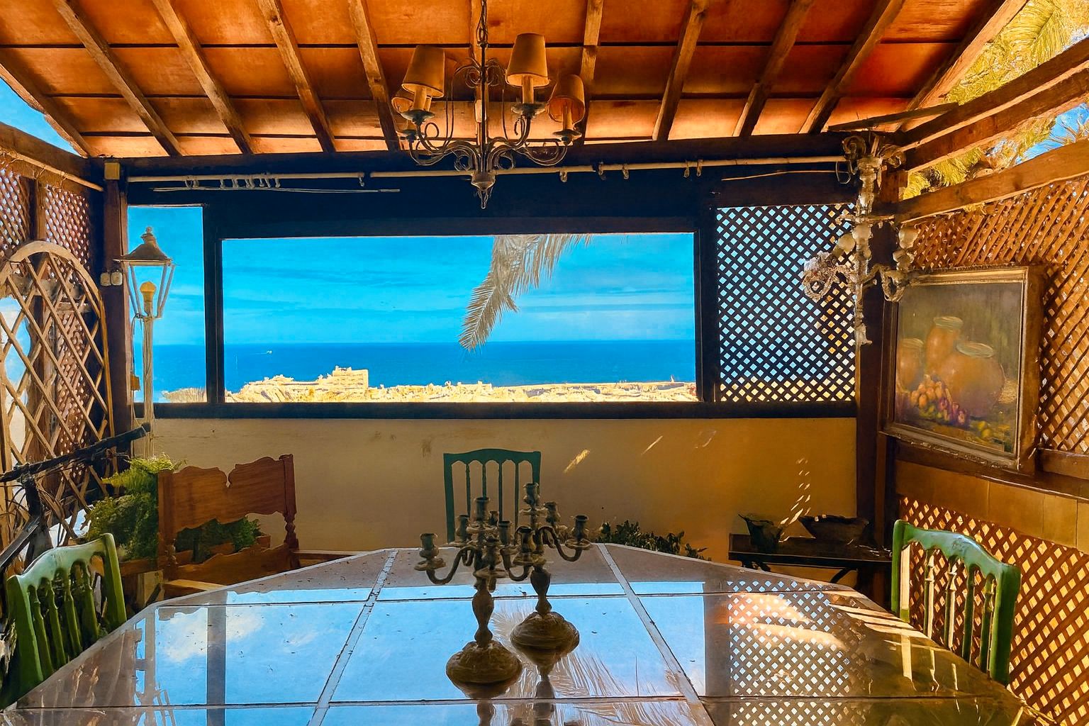 Comedor de Casa o chalet en venta en  Santa Cruz de Tenerife Capital con Jardín privado, Parquet y Terraza