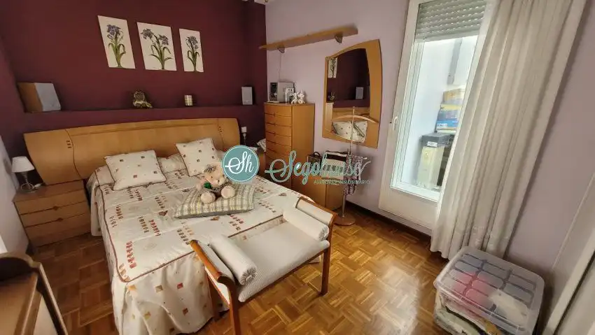 Bedroom of Flat for sale in Segovia  with Heating, Parquet flooring and Terrace