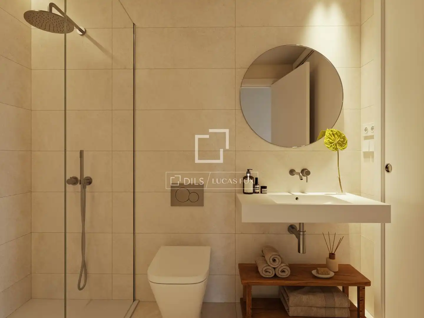 Bathroom of Flat for sale in Benicasim / Benicàssim  with Air Conditioner, Private garden and Terrace