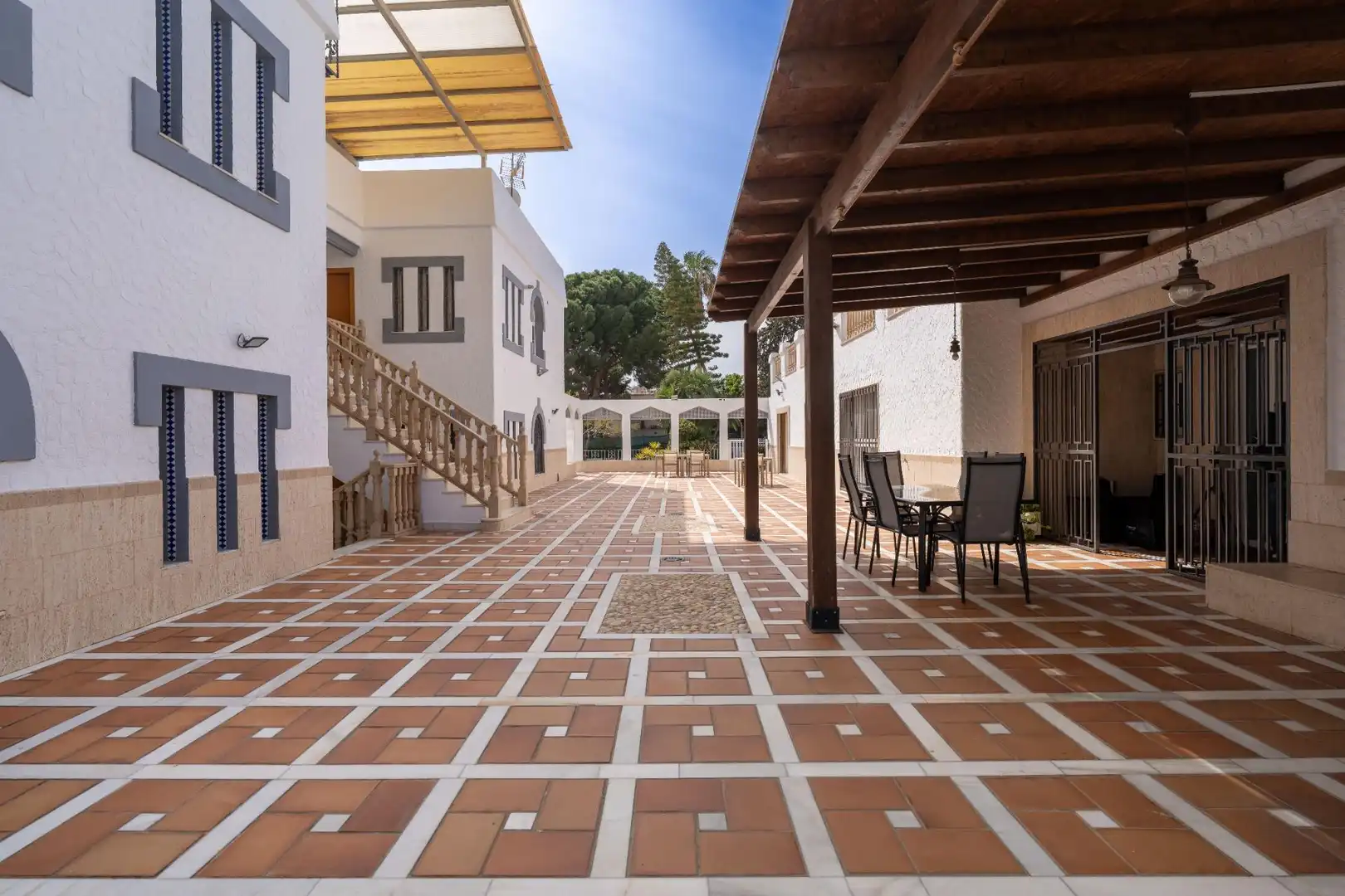 Terraza de Casa o chalet en venta en Roquetas de Mar con Aire acondicionado, Calefacción y Jardín privado