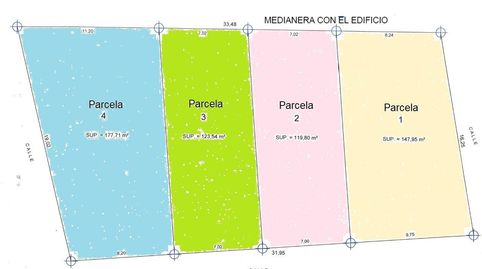VENTA DE 4 PARCELAS URBANAS PARA VIVIENDA ADOSADA Y EN BLOQUE