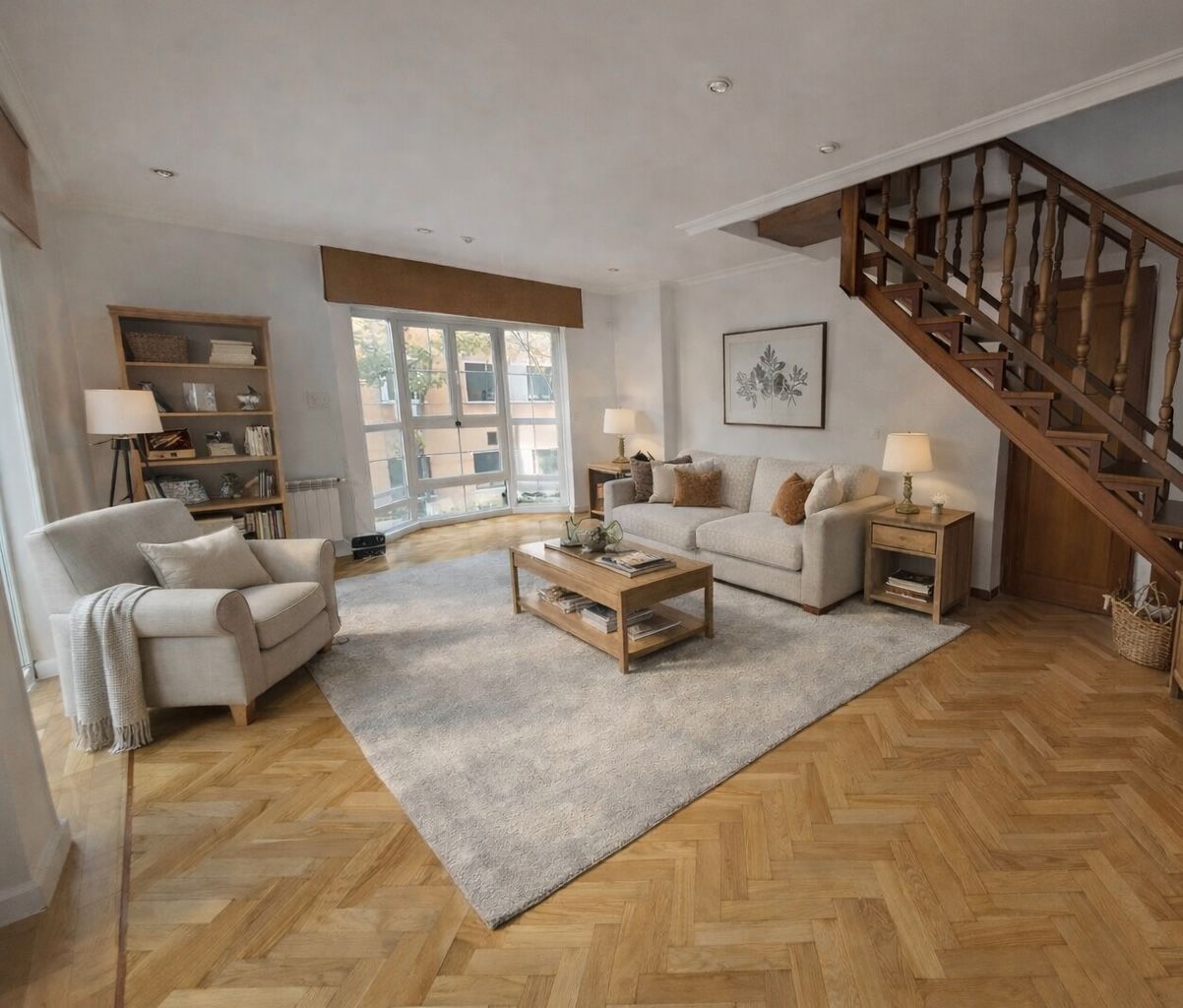 Sala de estar de Dúplex en venta en San Sebastián de los Reyes con Calefacción, Terraza y Trastero