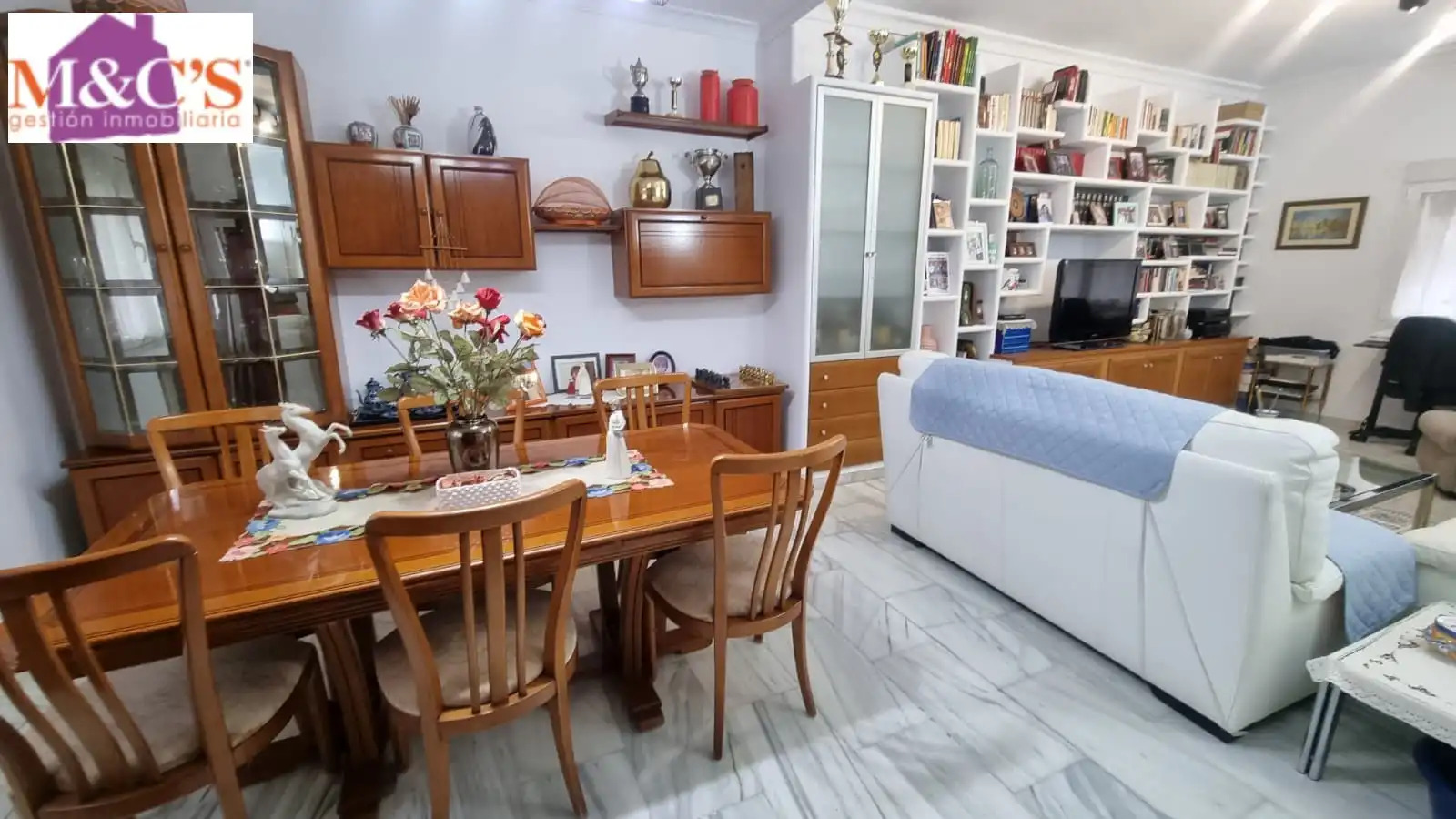 Menjador de Casa o xalet en venda en Puertollano amb Aire condicionat, Calefacció i Jardí privat