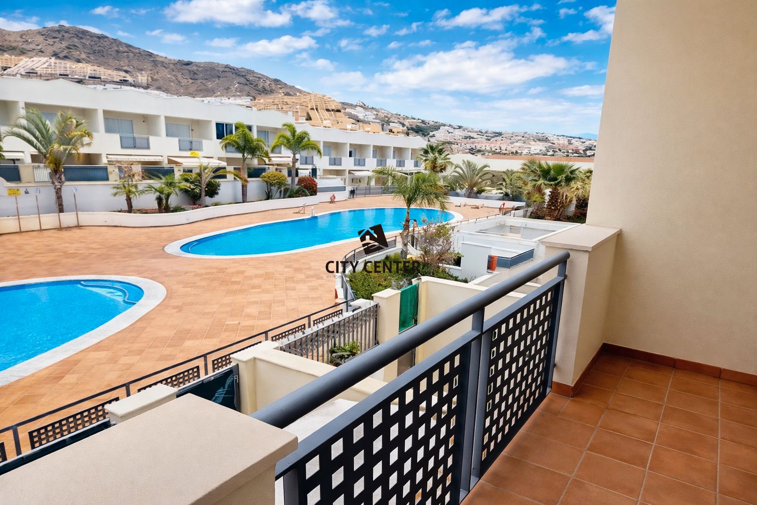 Exterior view of Single-family semi-detached for sale in Adeje  with Furnished, Balcony and Community pool