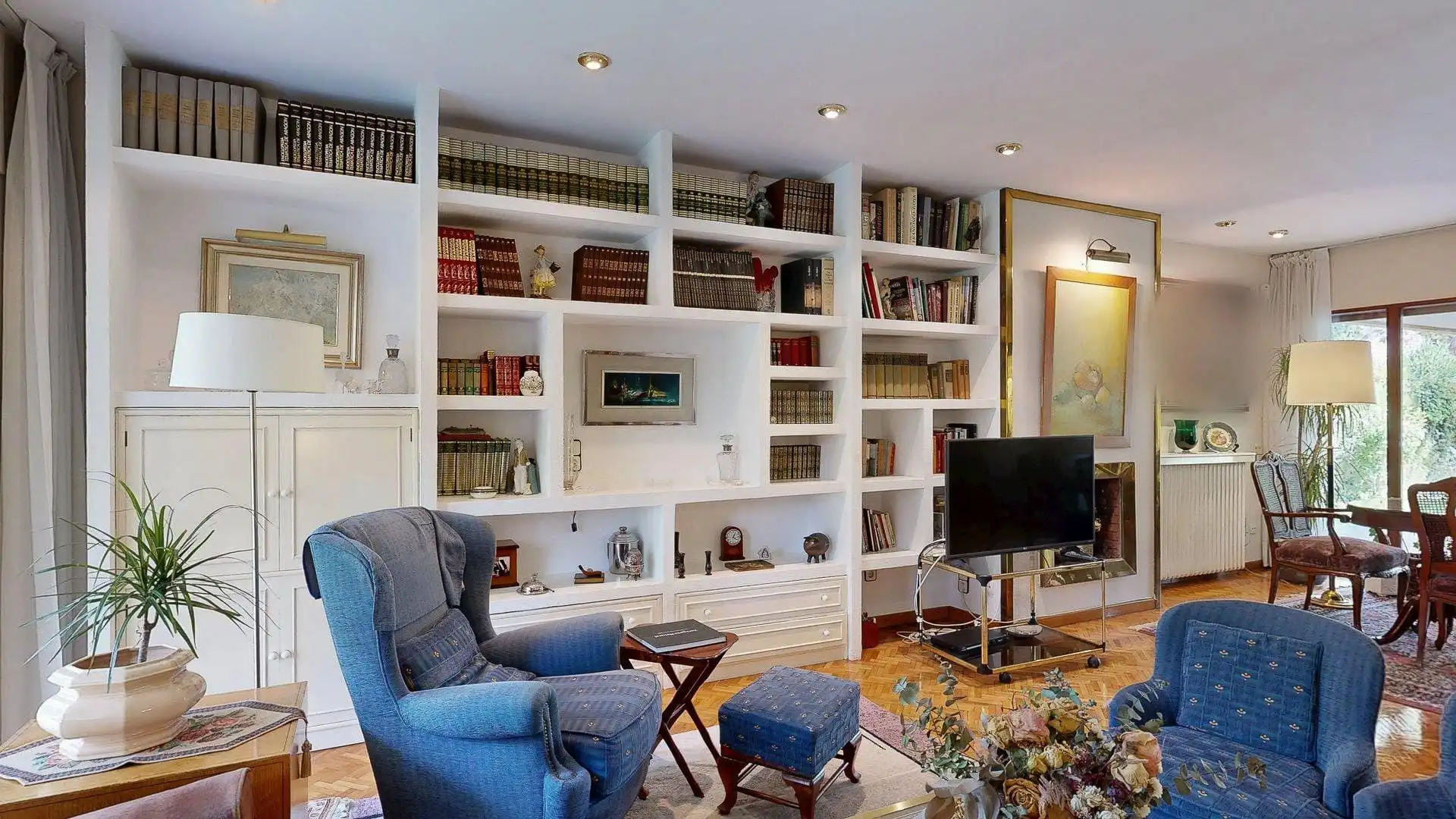 Sala de estar de Casa o chalet en venta en Zaragoza con Aire acondicionado, Calefacción y Jardín privado