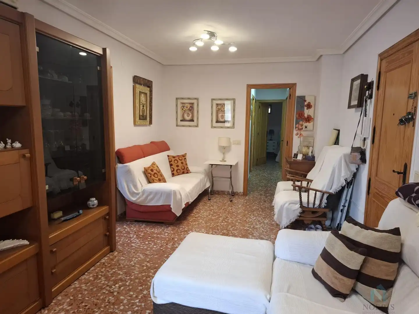 Living room of Apartments for sale in Sueca  with Air Conditioner, Terrace and Furnished