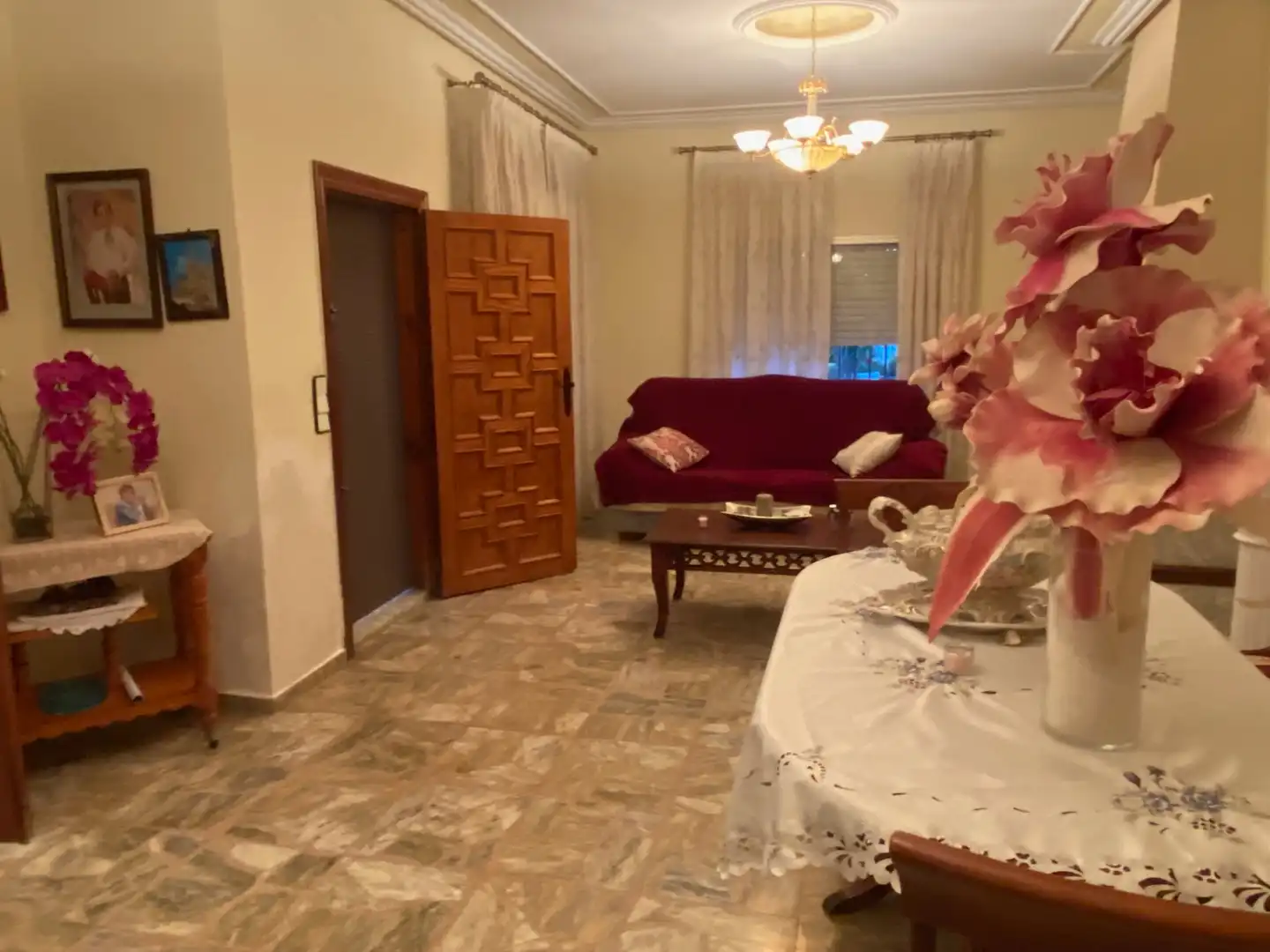 Sala d'estar de Finca rústica en venda en Elche / Elx amb Jardí privat, Terrassa i Piscina