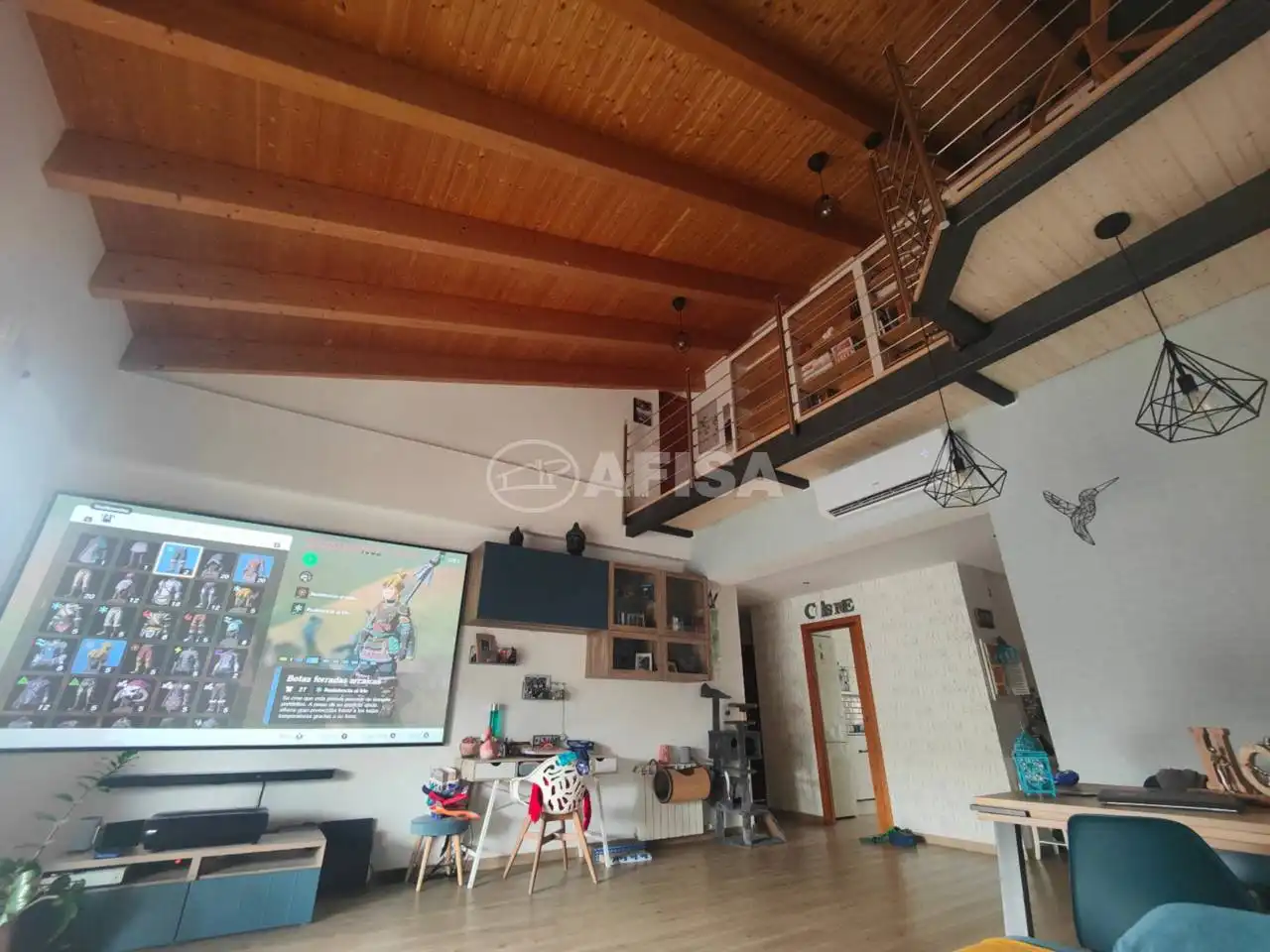 Sala de estar de Dúplex en venta en Llinars del Vallès con Aire acondicionado, Calefacción y Parquet