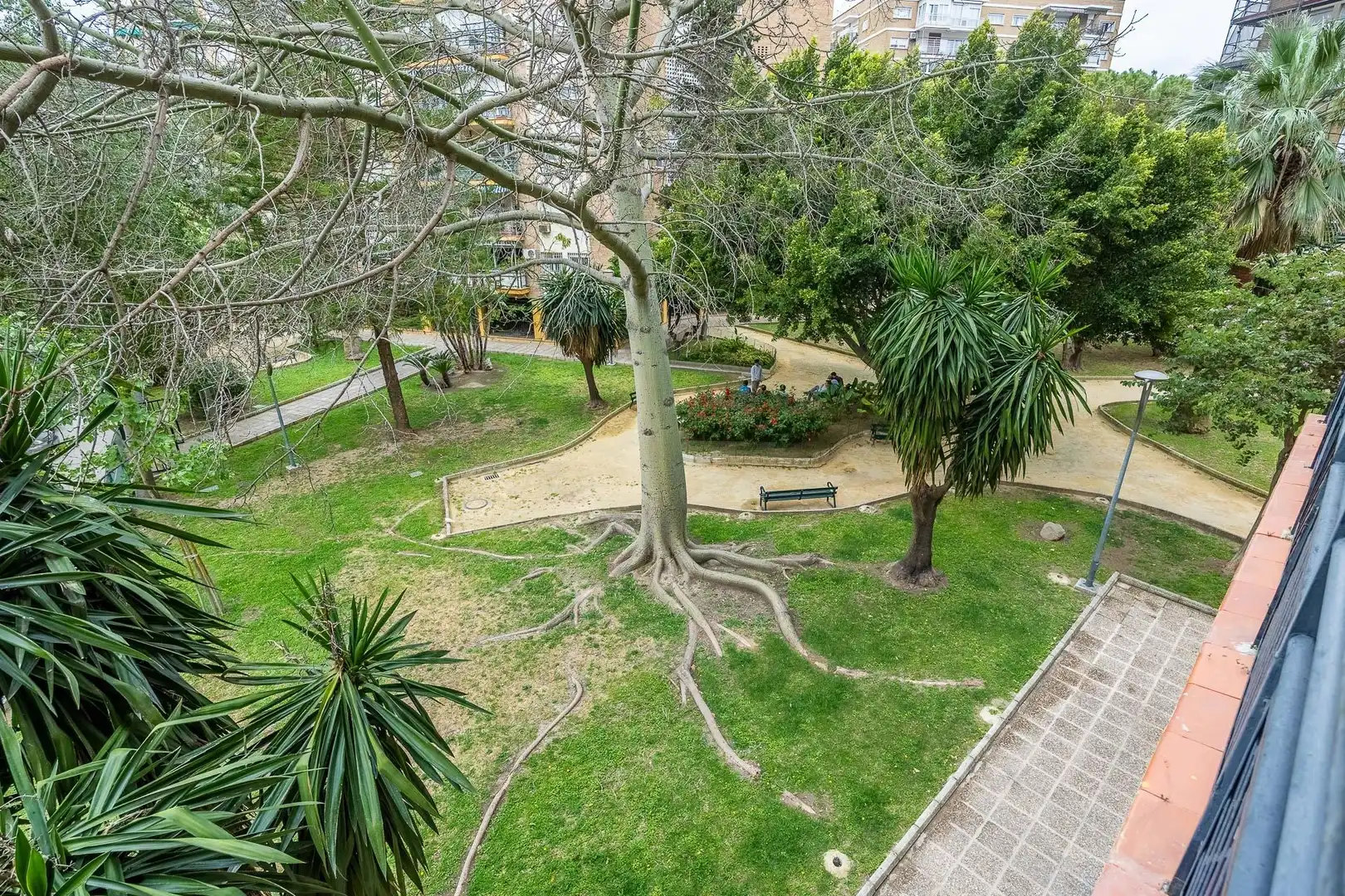 Garten von Wohnung zum Verkauf in Sevilla mit Klimaanlage, Privatgarten und Terrasse
