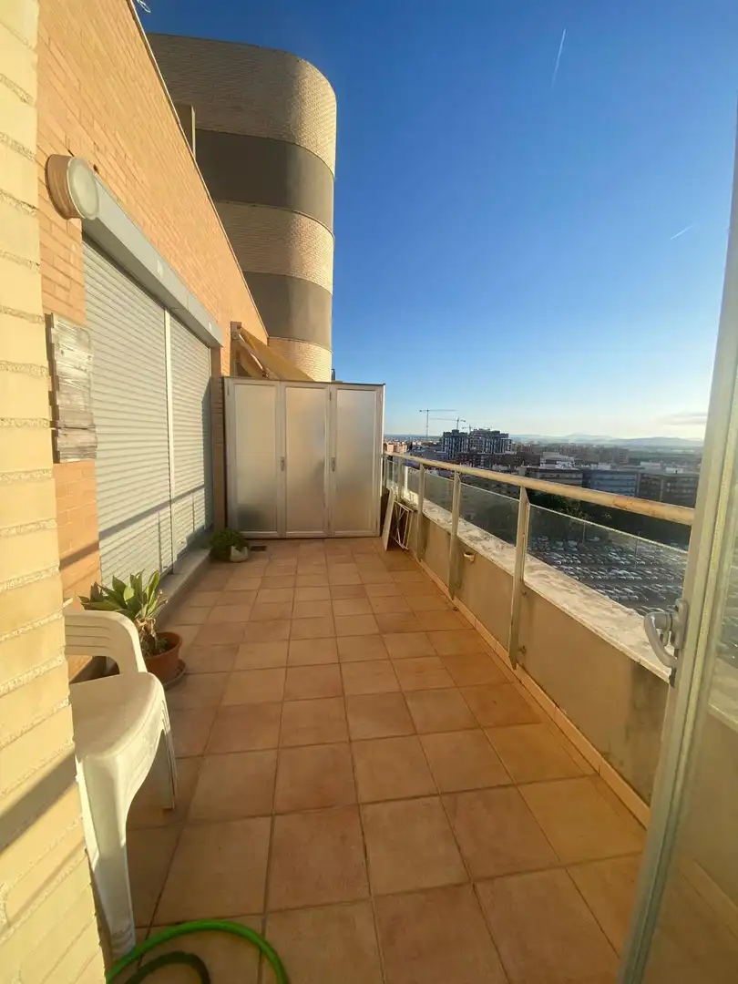 Terrace of Flat for sale in Mislata  with Air Conditioner, Private garden and Parquet flooring