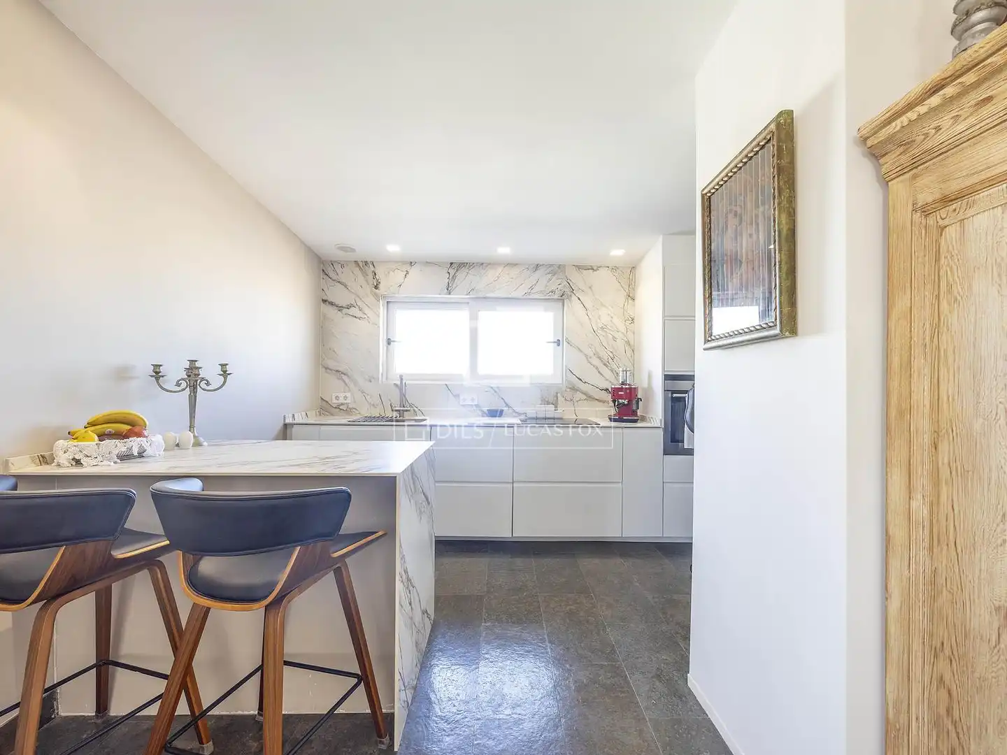 Küche von Dachboden zum Verkauf in Valencia del Ventoso mit Klimaanlage, Terrasse und Balkon