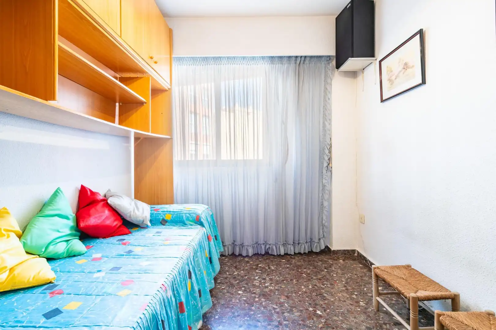 Bedroom of Flat for sale in Mislata  with Air Conditioner, Heating and Balcony