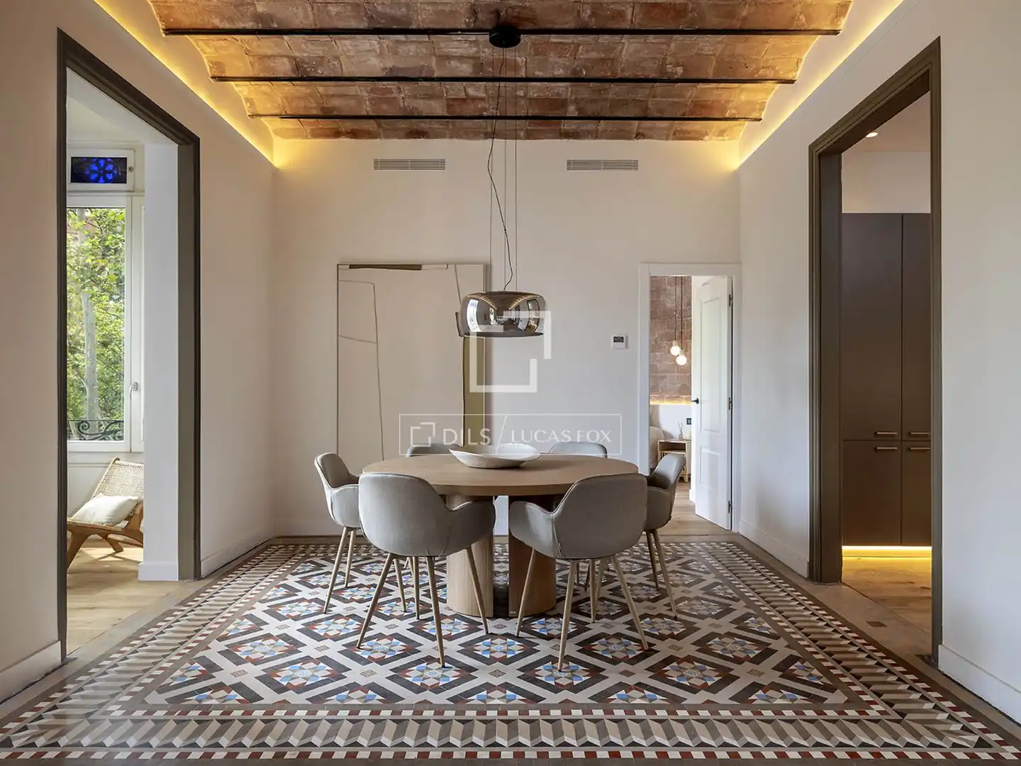 Esszimmer von Wohnung zum Verkauf in Barcelona mit Klimaanlage, Heizung und Balkon