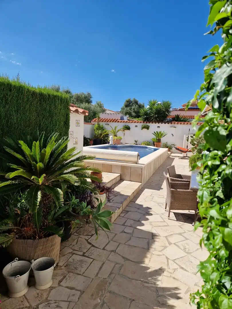 Swimming pool of Houses for sale in Mont-roig del Camp  with Heating, Private garden and Storage room