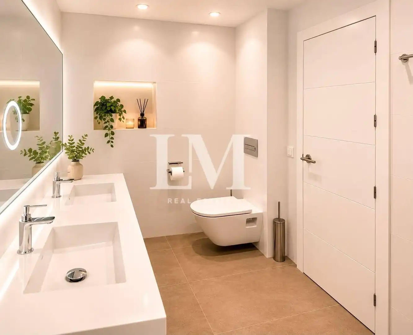 Bany de Apartament de lloguer en Sant Quirze del Vallès amb Aire condicionat, Moblat i Balcó
