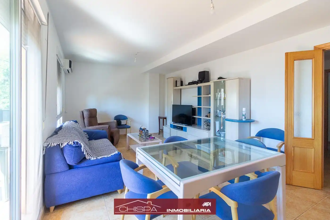 Sala d'estar de Pis en venda en Náquera amb Aire condicionat, Jardí privat i Terrassa