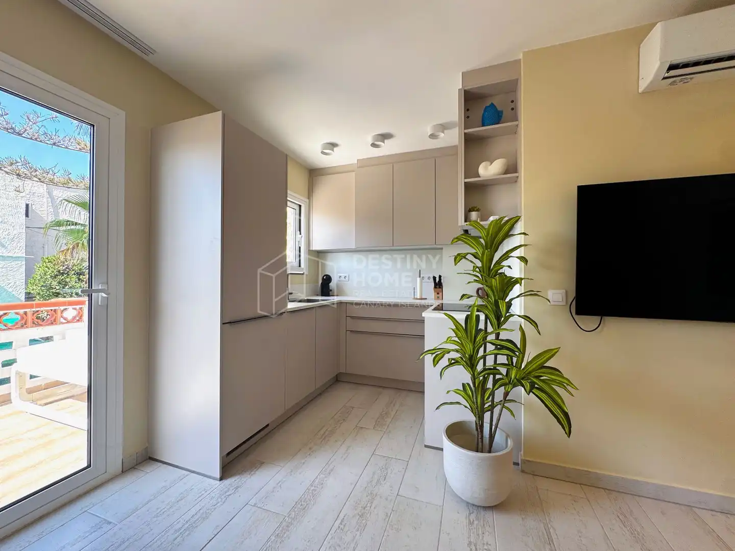 Cocina de Apartamento de alquiler en La Oliva con Terraza