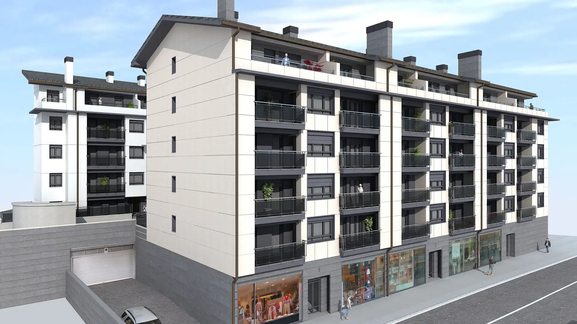 Vista exterior de Pis en venda en Tolosa amb Calefacció i Terrassa