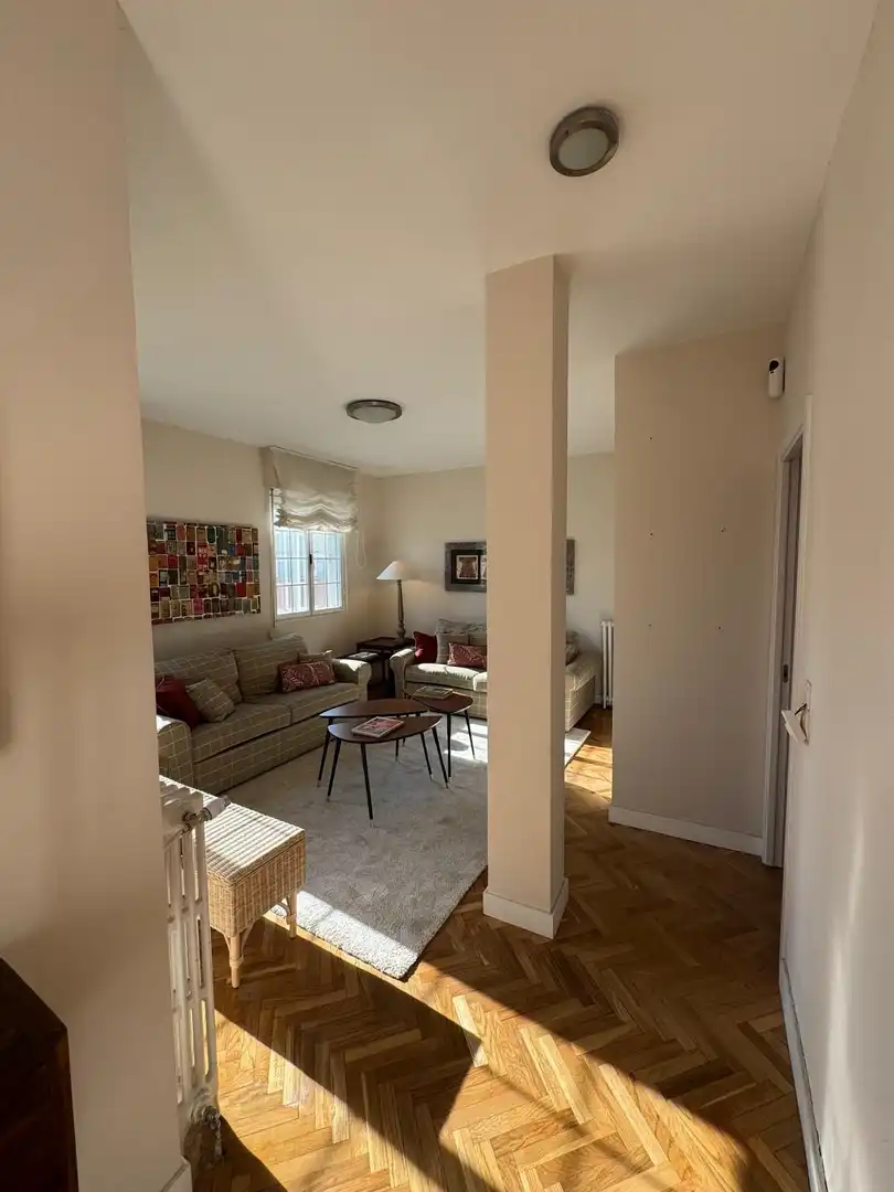 Sala de estar de Ático de alquiler en Madrid con Aire acondicionado, Terraza y Amueblado
