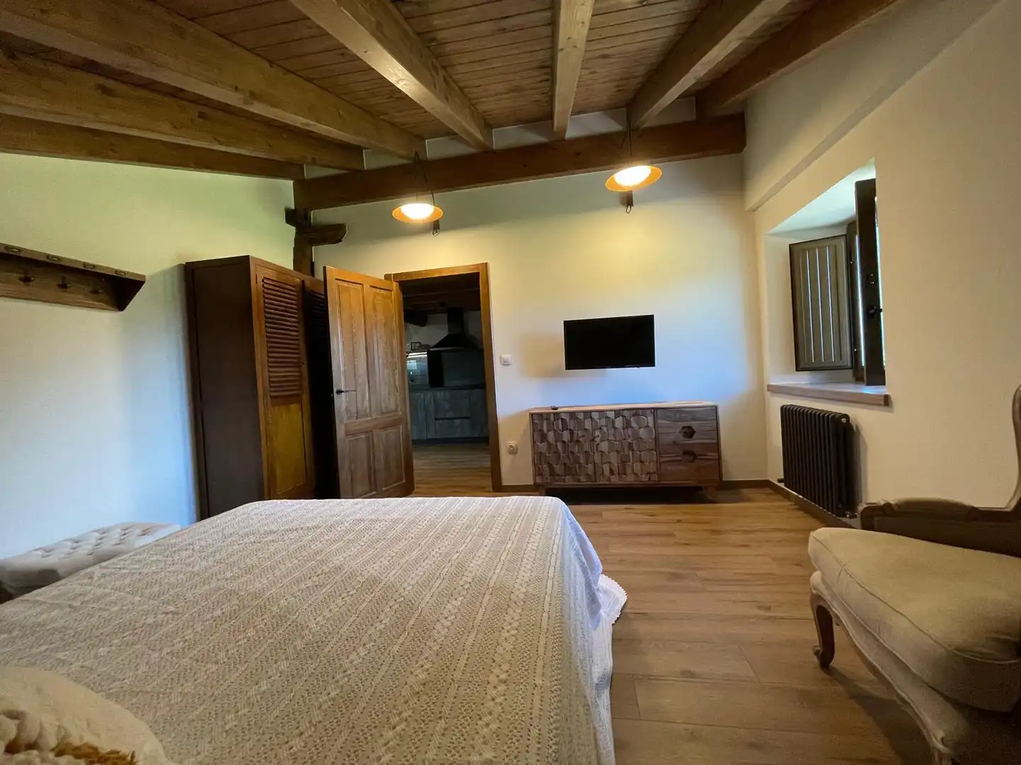 Habitación de Finca rústica en venta en Lekeitio con Aire acondicionado, Jardín privado y Parquet