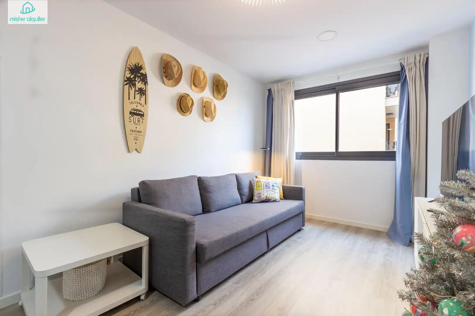 Bedroom of Apartments for rent in El Campello  with Air Conditioner, Private garden and Furnished